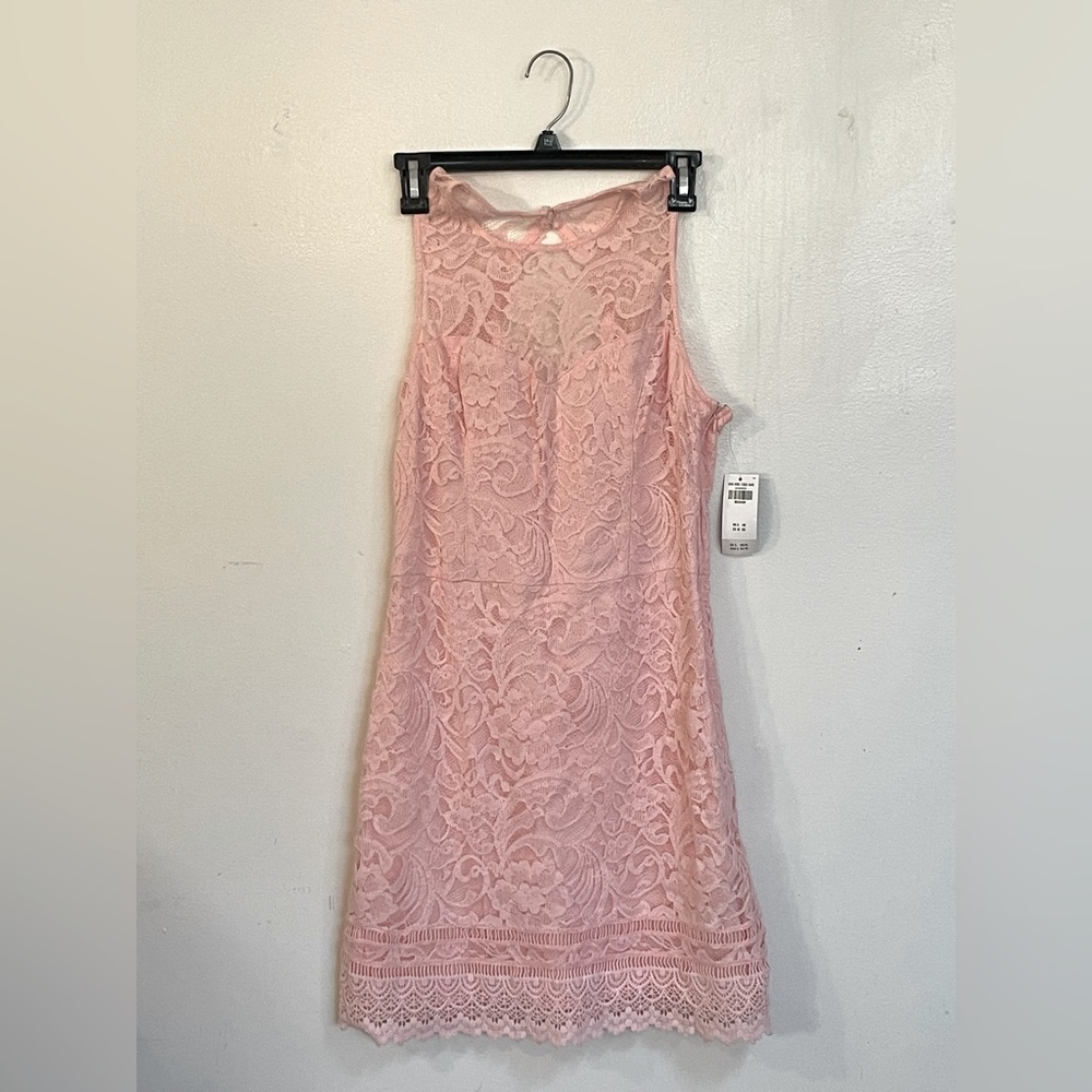 coral pink a-line dress
